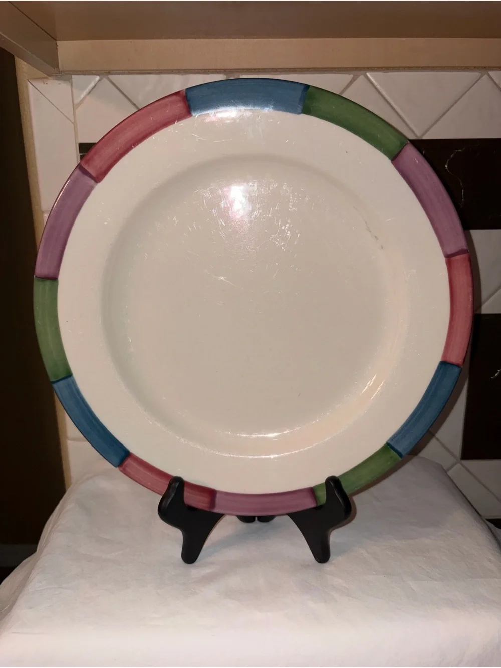 HTF Homer Laughlin tones Set of 6 dinner plates